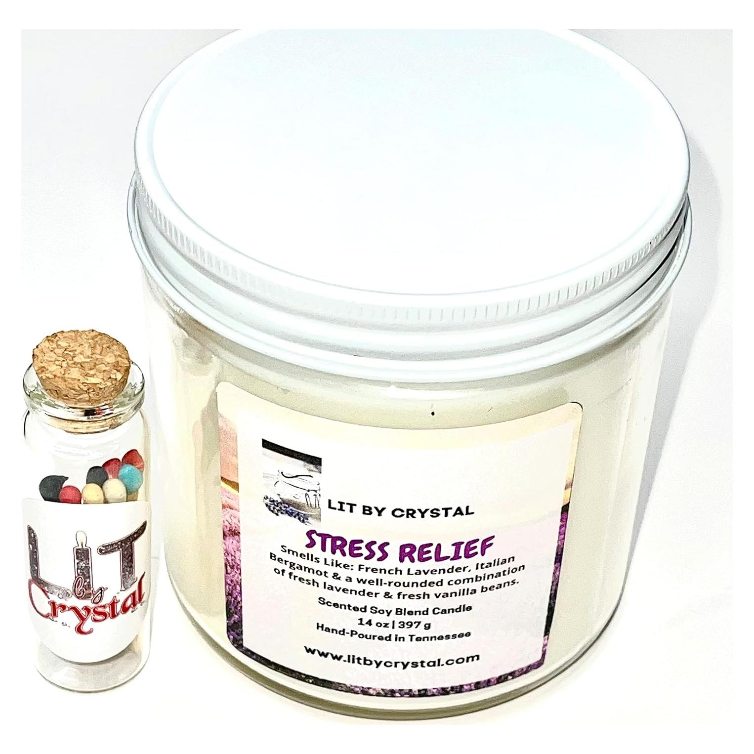 Vela Aromática de Soya Grande 396g Alivio Estrés