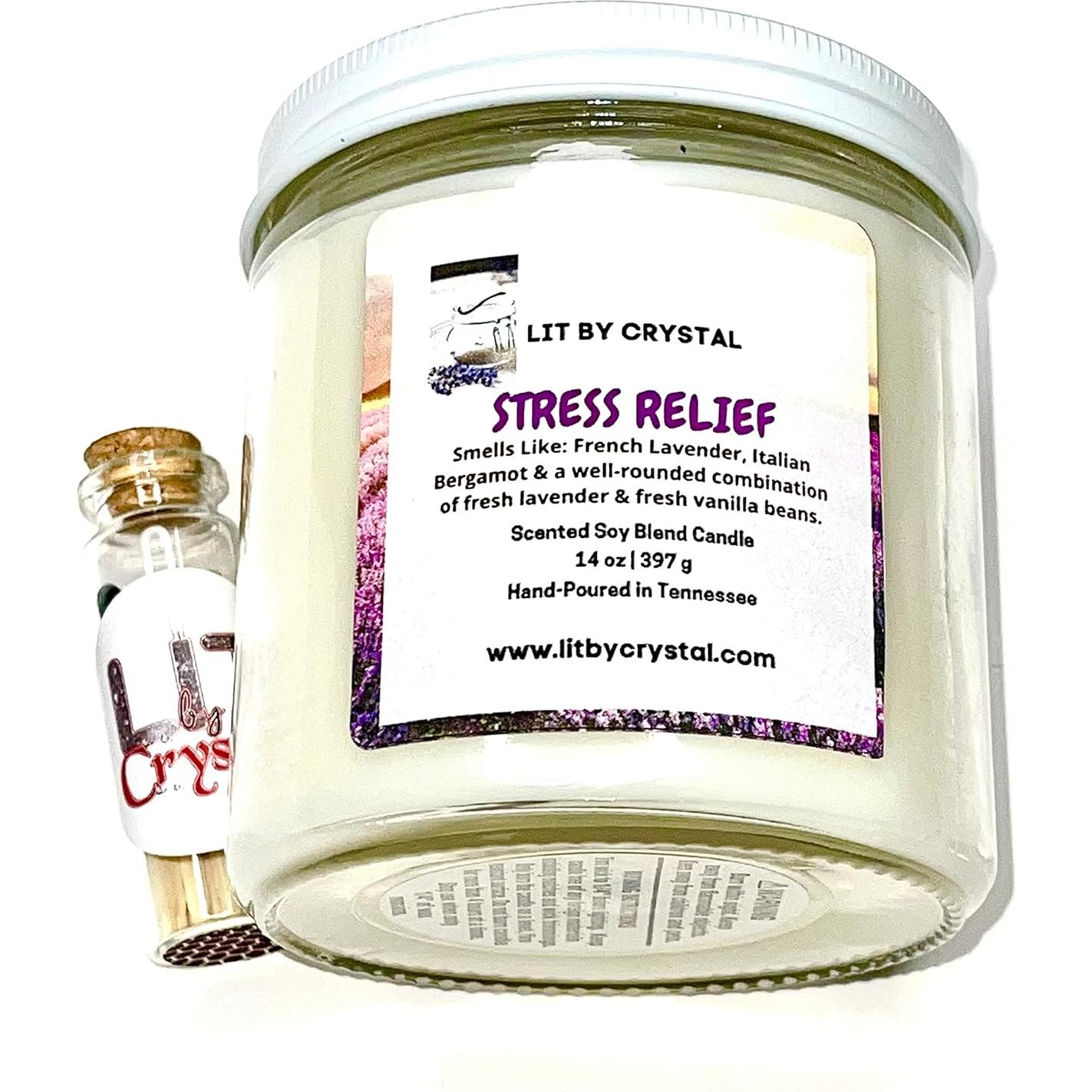 Vela Aromática de Soya Grande 396g Alivio Estrés