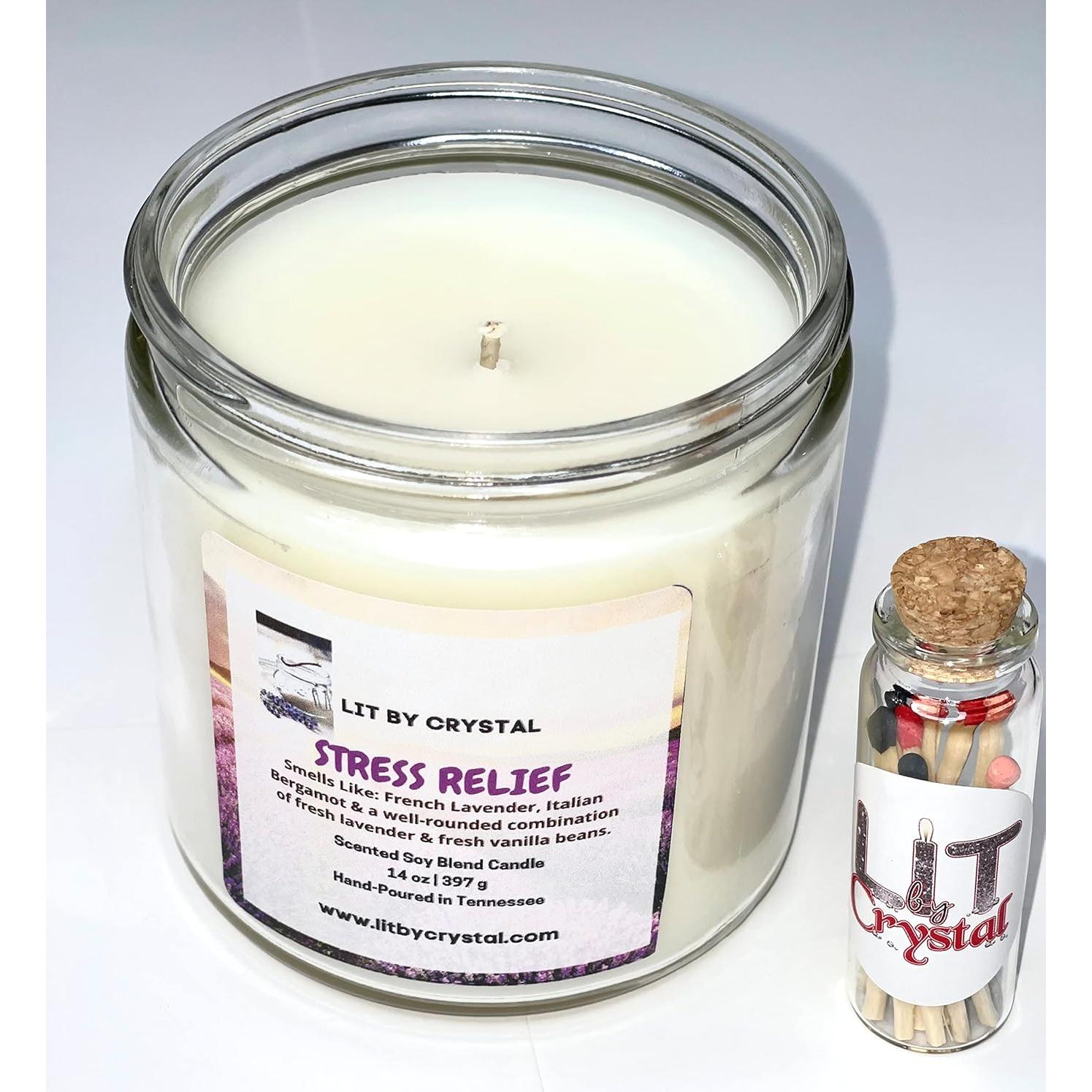 Vela Aromática de Soya Grande 396g Alivio Estrés