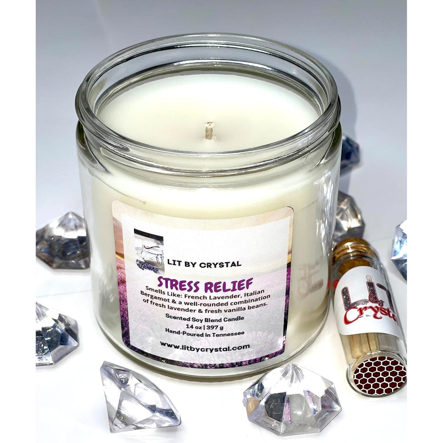 Vela Aromática de Soya Grande 396g Alivio Estrés