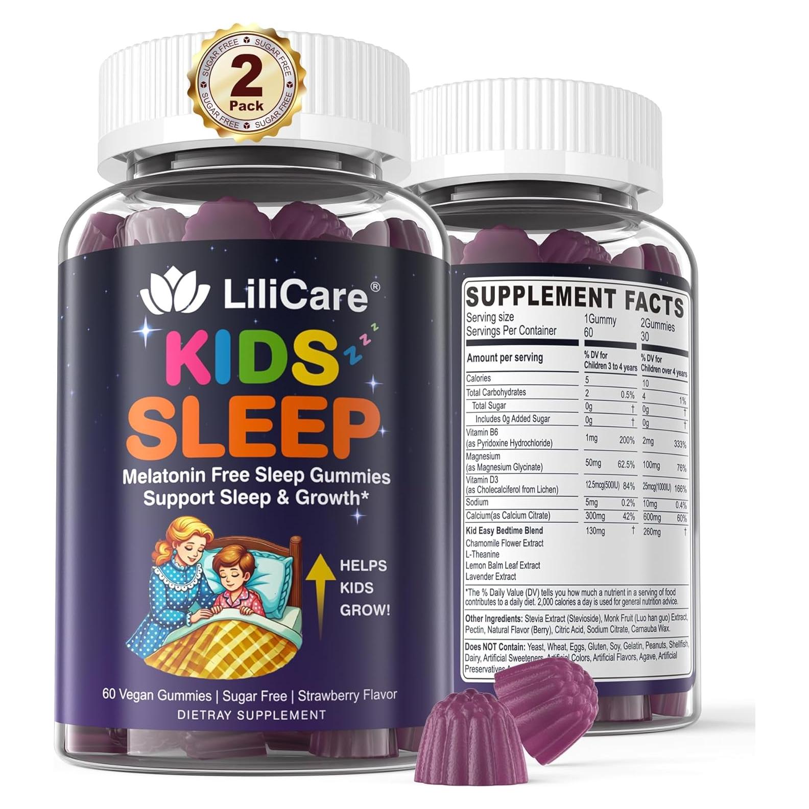 Gomitas para Dormir Niños LILICARE - Sin Melatonina 60g