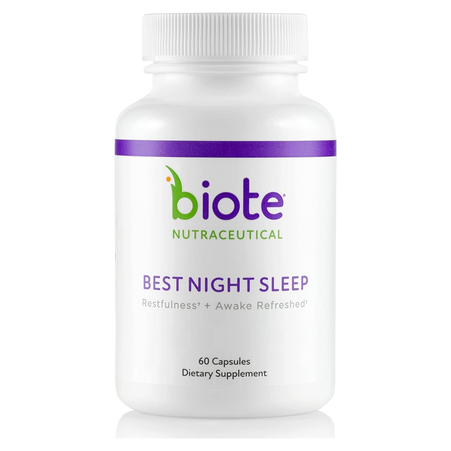 Biote Mejor Sueño Nocturno 60 Cápsulas - Descanso Efectivo