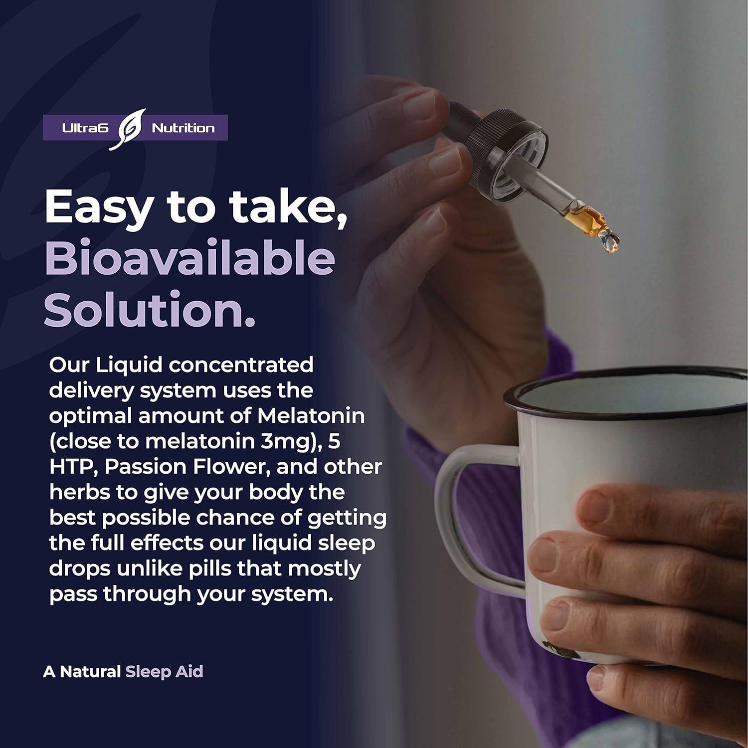 Gotas de Melatonina Ultra6 Nutrition 60 ml con Valeriana