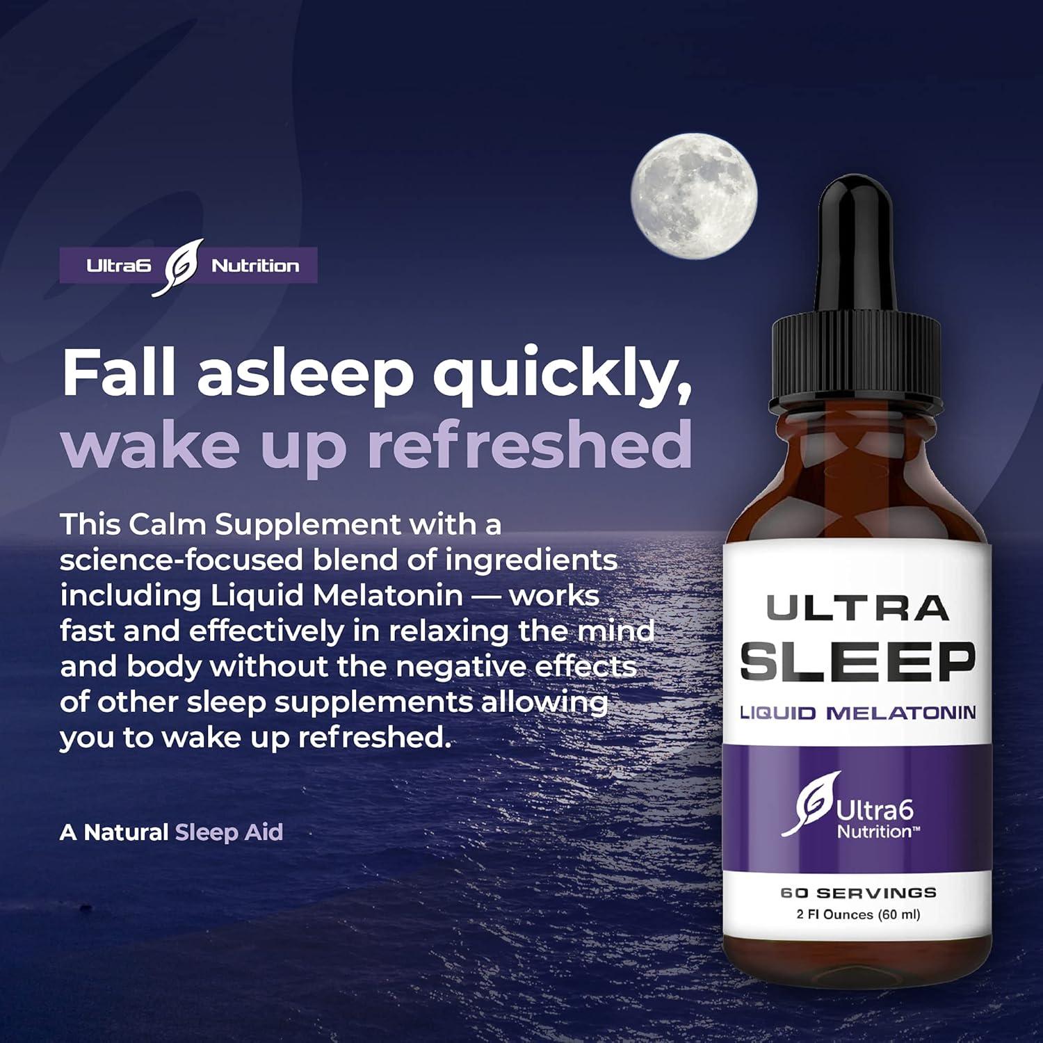 Gotas de Melatonina Ultra6 Nutrition 60 ml con Valeriana