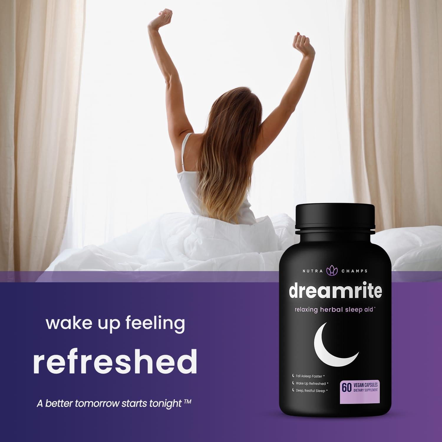 NutraChamps Suplemento Natural para Dormir 10-en-1 69.96g