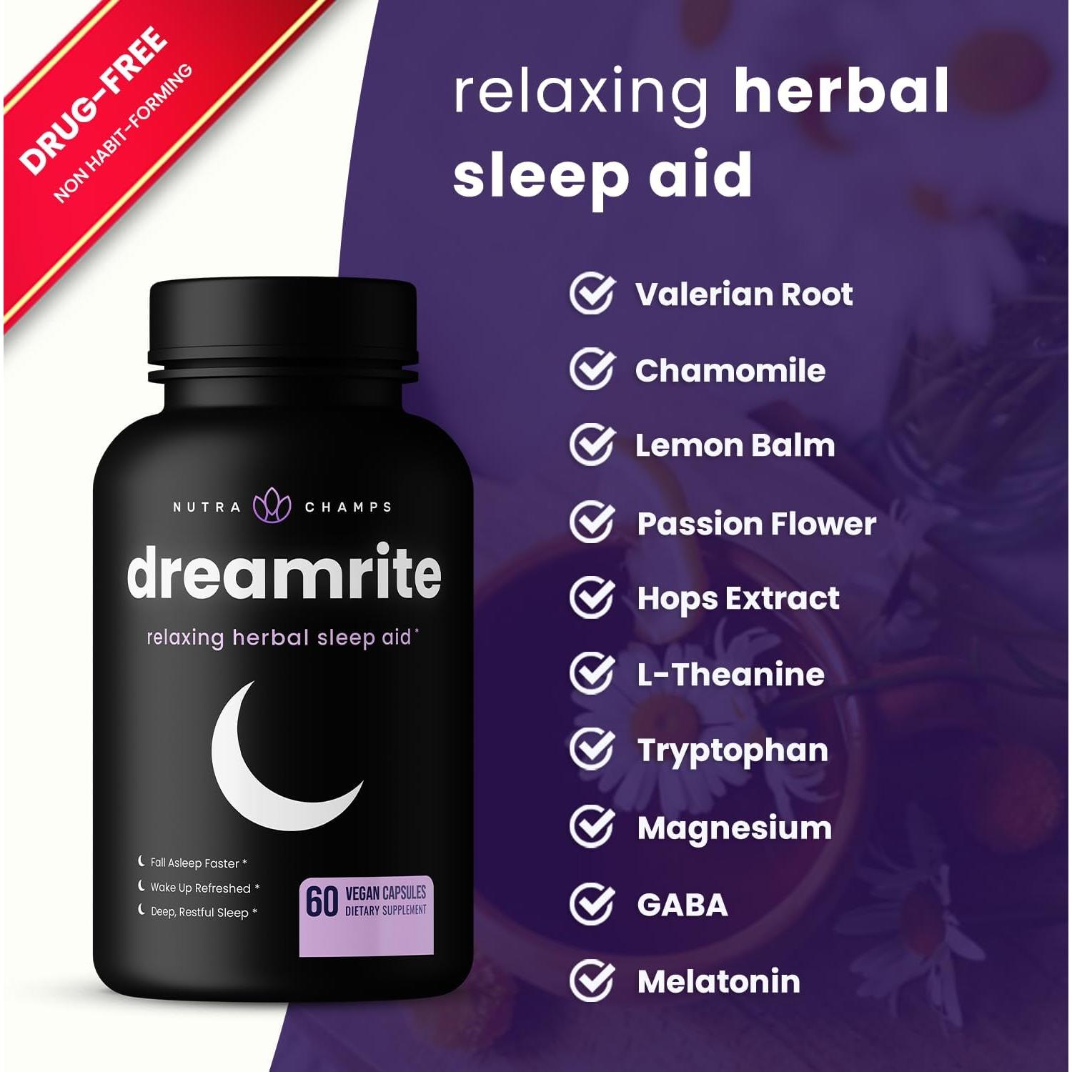 NutraChamps Suplemento Natural para Dormir 10-en-1 69.96g