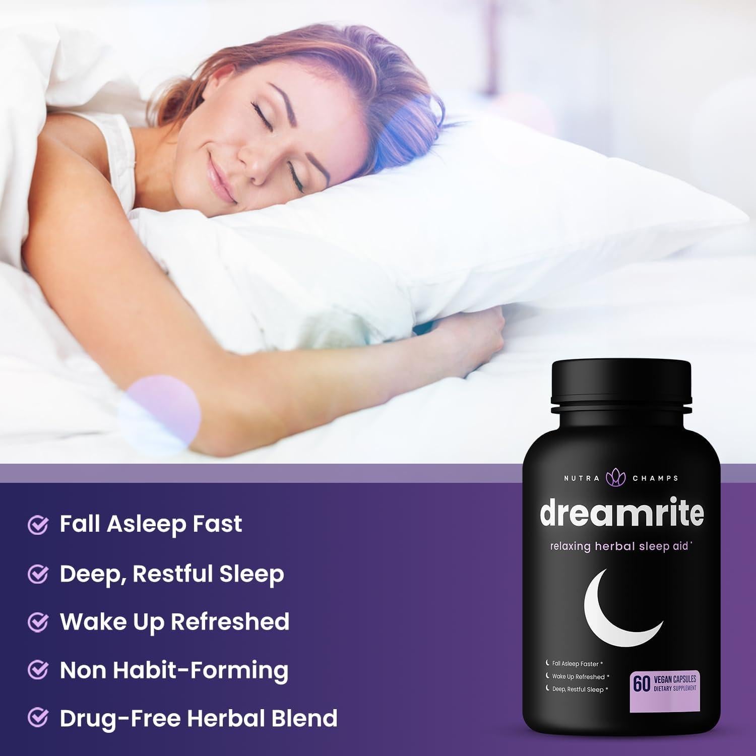 NutraChamps Suplemento Natural para Dormir 10-en-1 69.96g