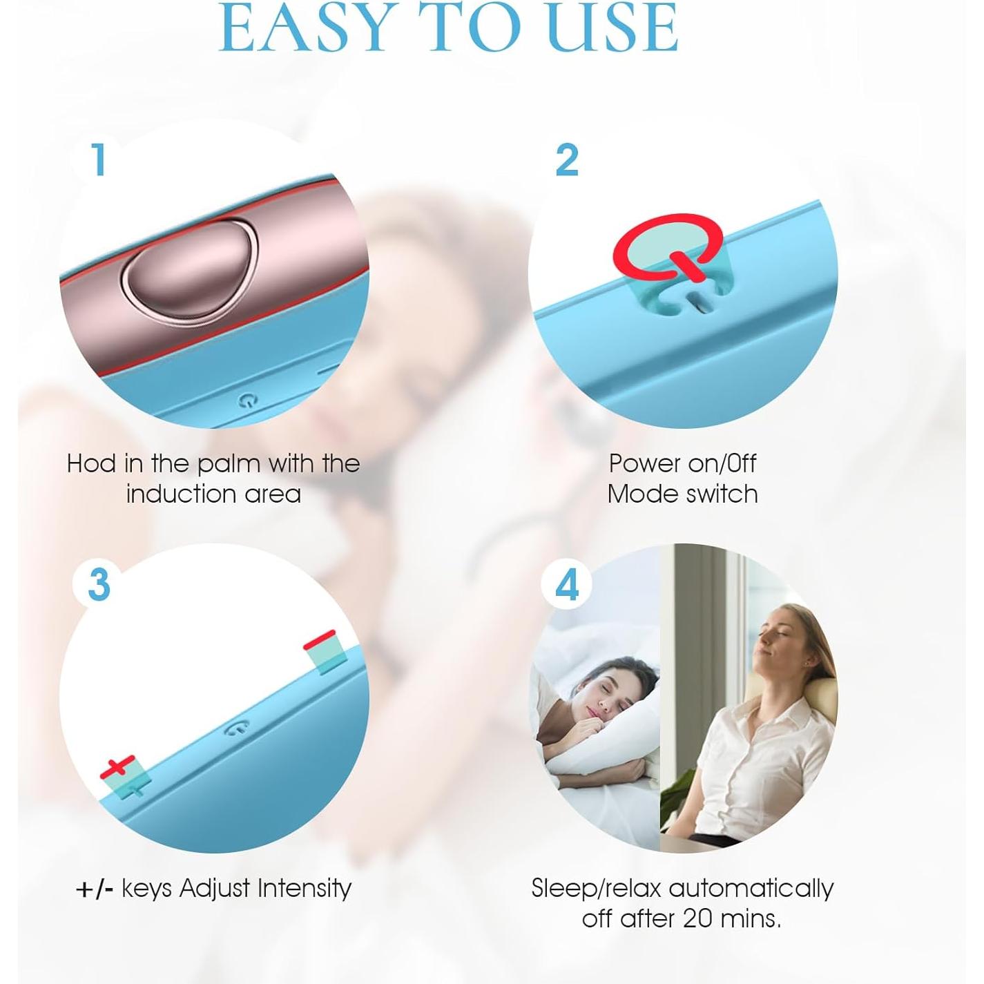 Dispositivo de Ayuda para Dormir WinkithW Azul - Compacto