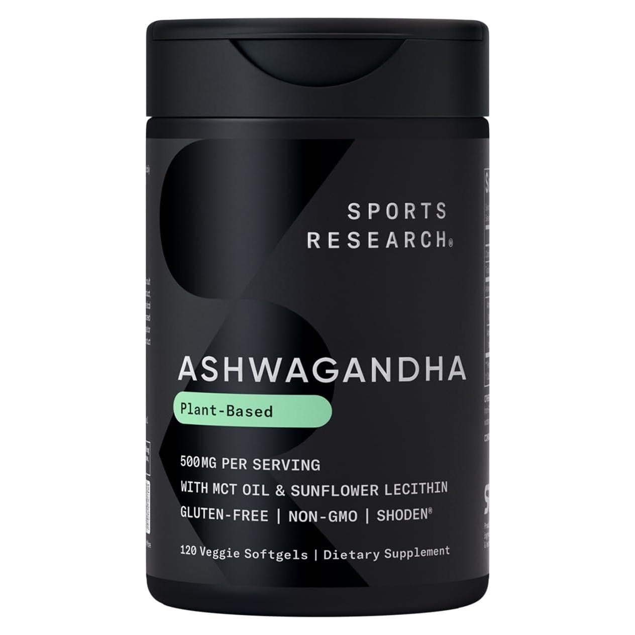 Softgels de Ashwagandha Sports Research 120 Unidades
