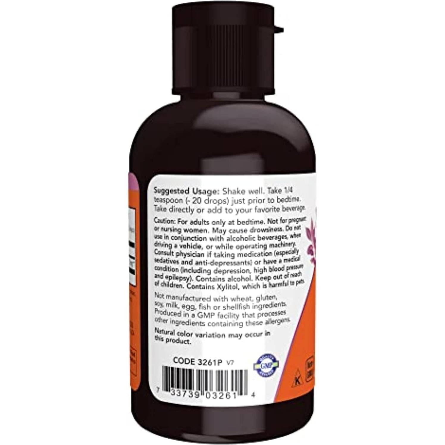 NOW Foods Melatonina Líquida 3 mg 60 ml Rápida Absorción