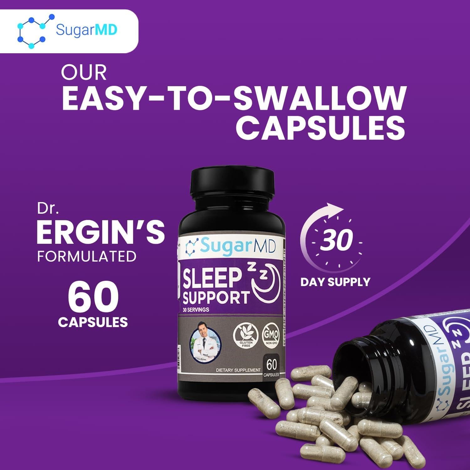 Suplemento para Dormir SugarMD - 60 Cápsulas Veganas