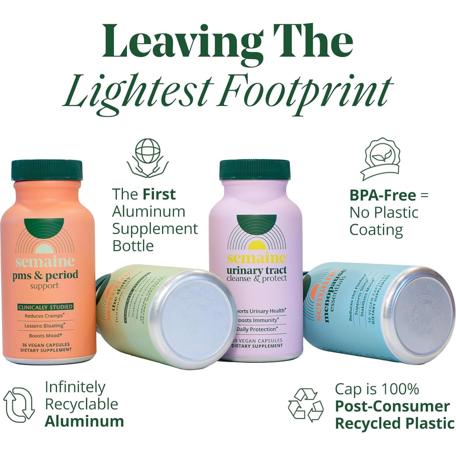 Suplemento Hormonal Semaine Health 60 Cápsulas Veganas