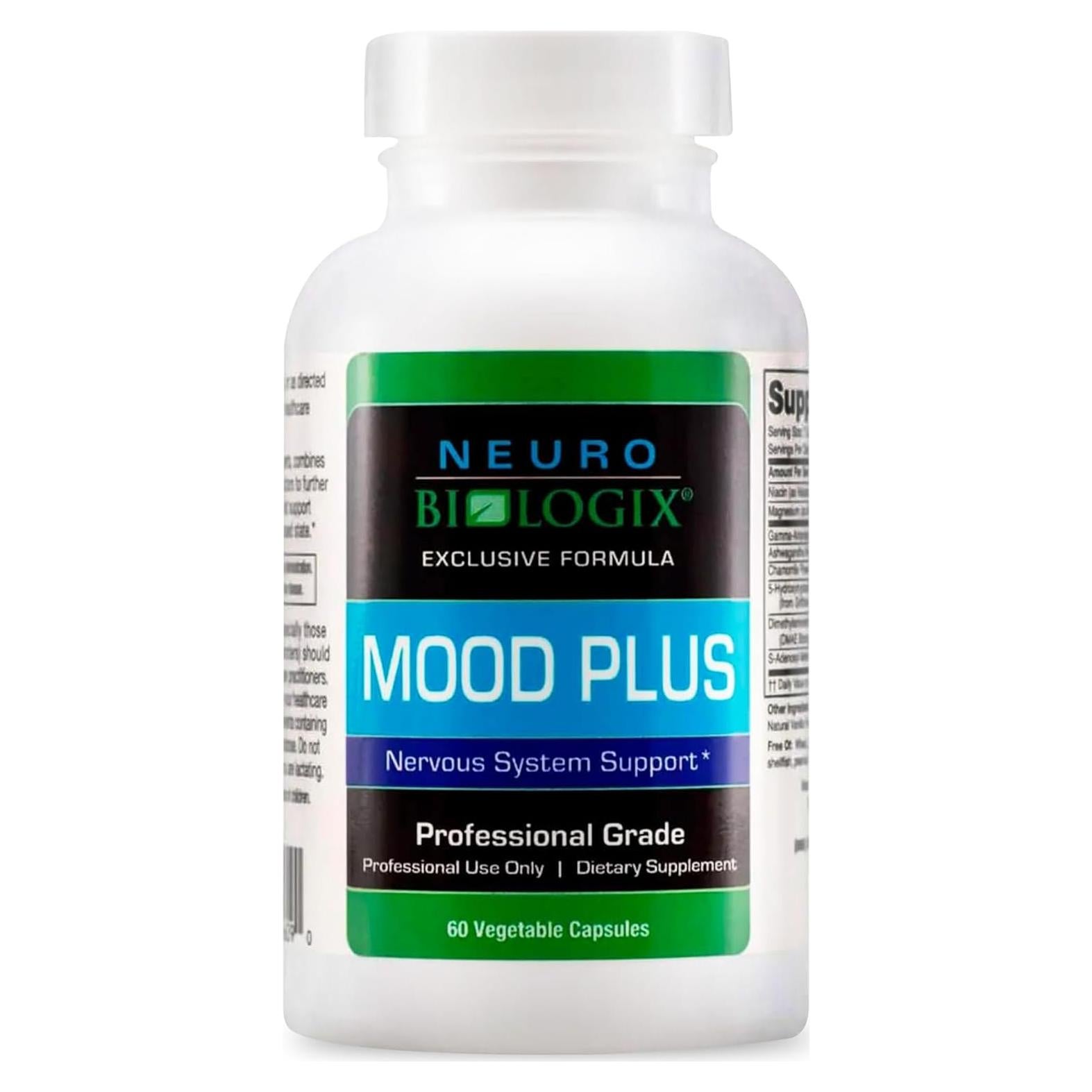 Mood Plus Suplemento de Estado de Ánimo Neurobiologix 60 Cápsulas