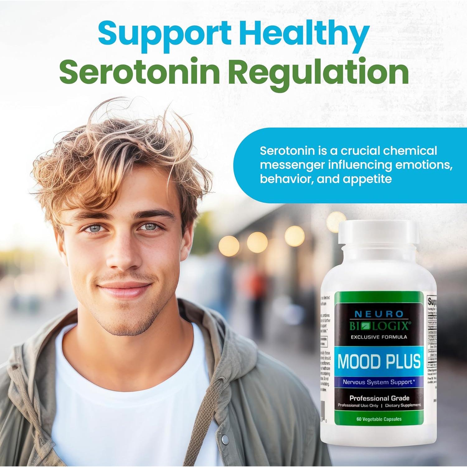 Mood Plus Suplemento de Estado de Ánimo Neurobiologix 60 Cápsulas