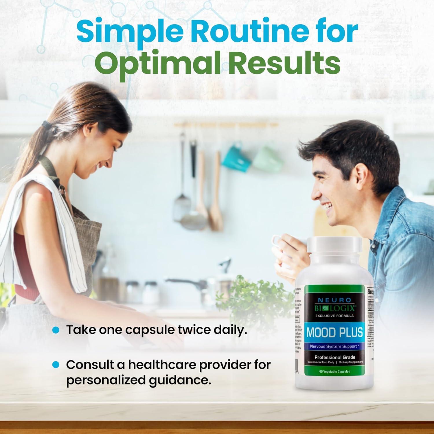 Mood Plus Suplemento de Estado de Ánimo Neurobiologix 60 Cápsulas