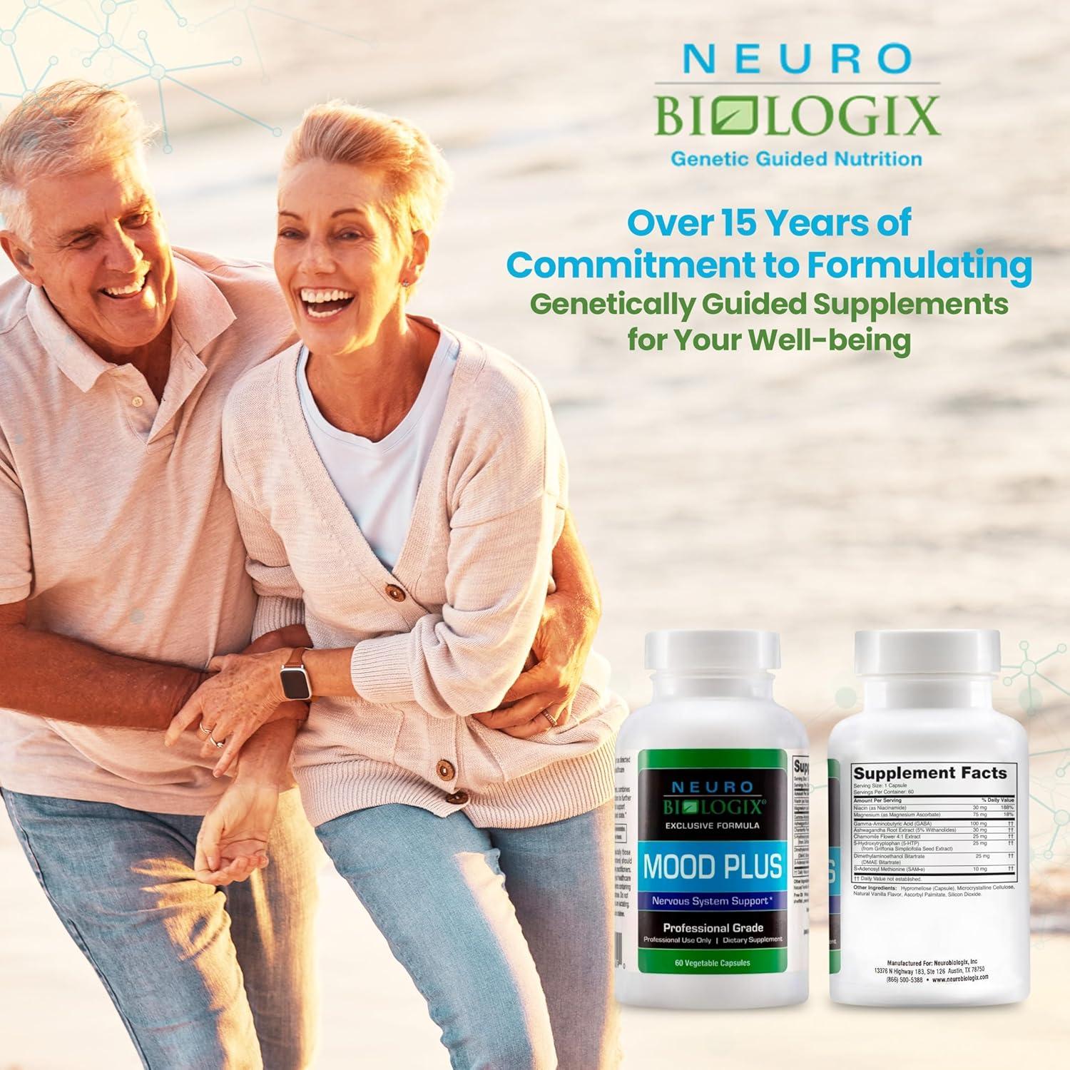 Mood Plus Suplemento de Estado de Ánimo Neurobiologix 60 Cápsulas