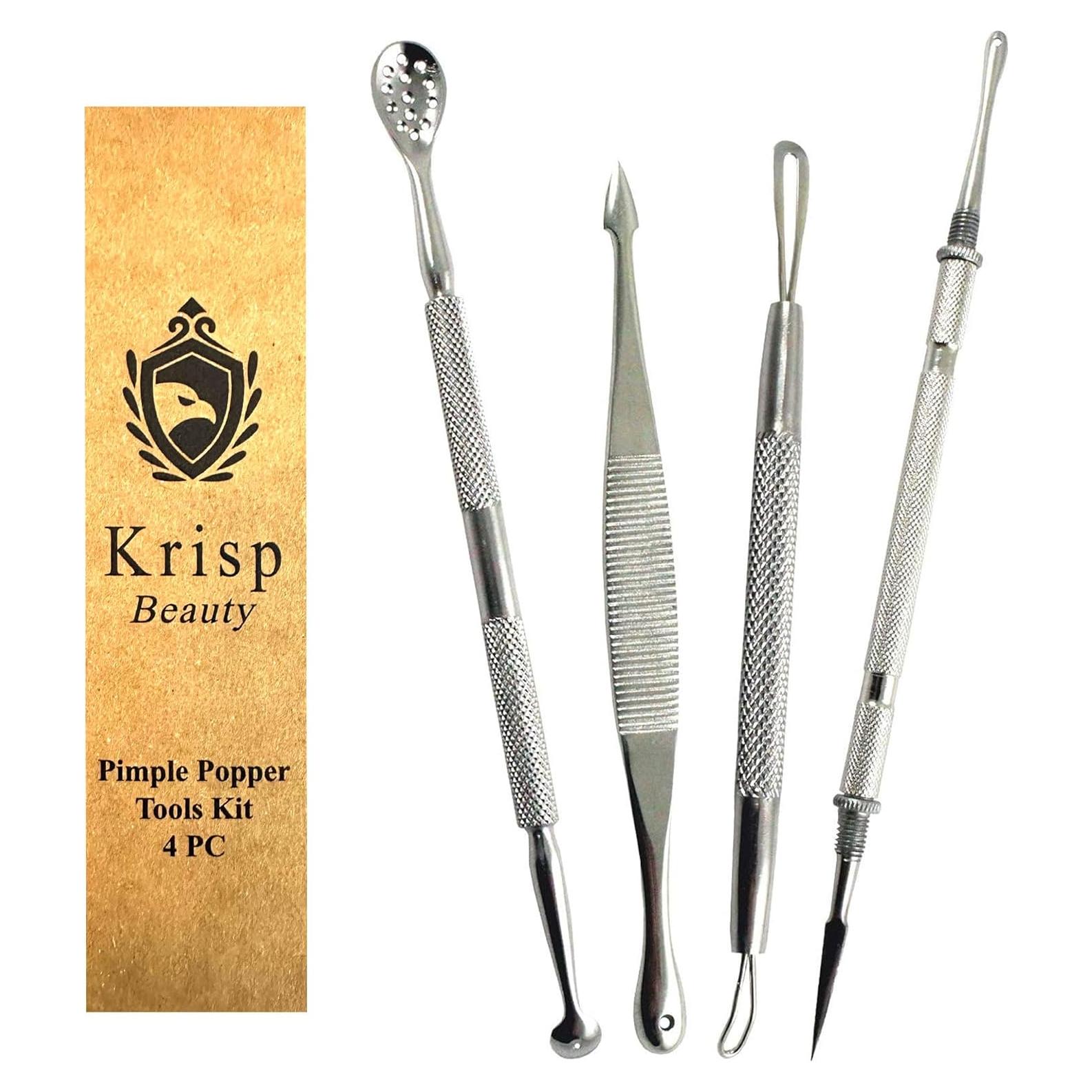 Kit de Extractores de Puntos Negros Krisp Beauty 4 Piezas