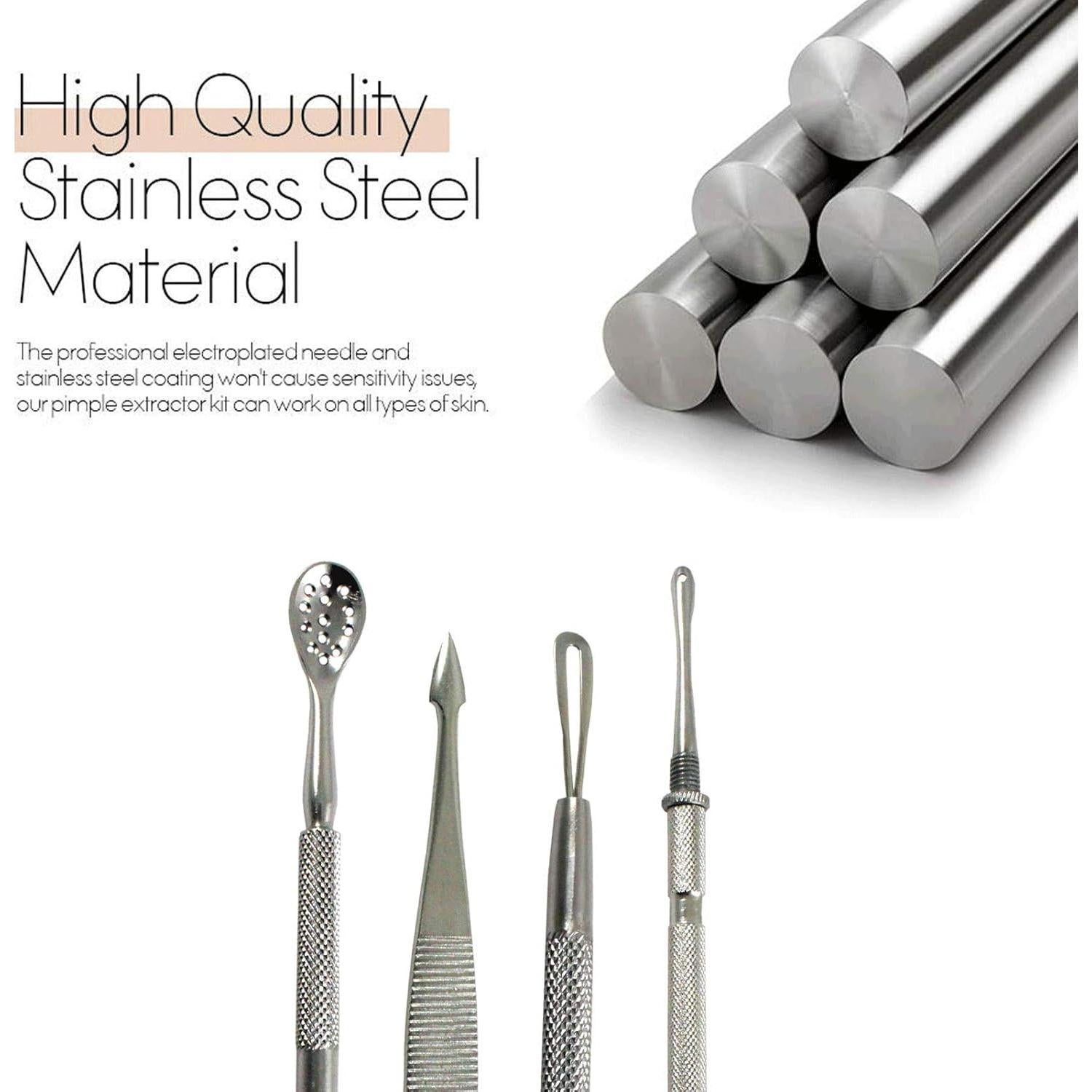 Kit de Extractores de Puntos Negros Krisp Beauty 4 Piezas