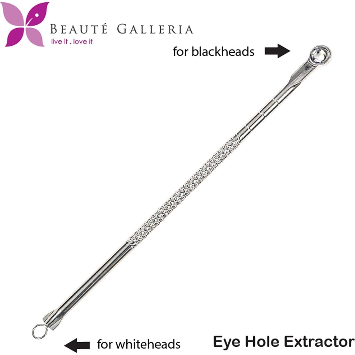 Beaute Galleria Eyehole Blackhead Remover Pimple Extractor Popper for Acne Comedone Blemish Whitehead Zit Removal Tool