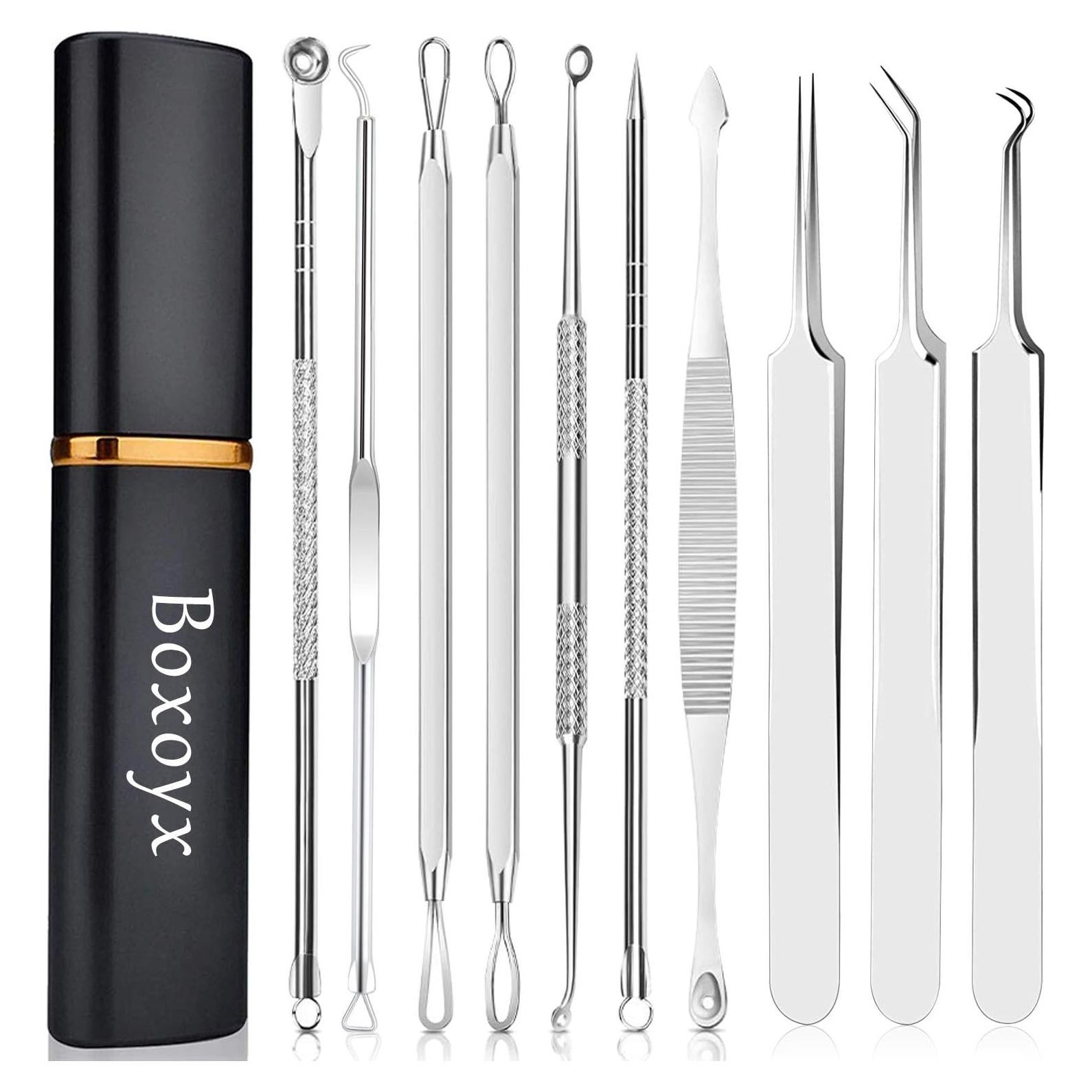 Kit de Herramientas para Espinillas Boxoyx 10 Piezas Acero Inoxidable