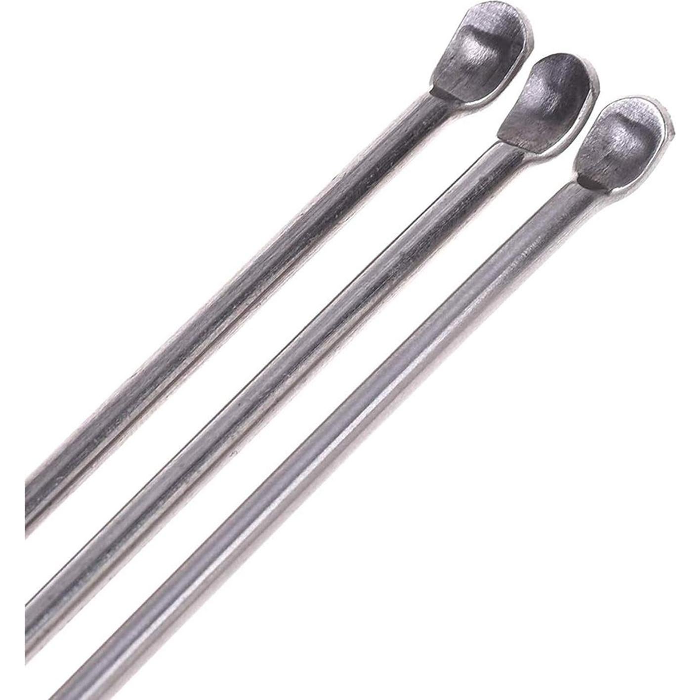 Juego de 15 Piezas de Espátula Acero Inoxidable Laboratorio