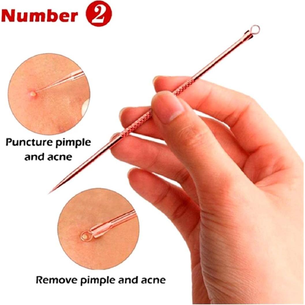 Kit Extractor de Puntos Negros Euxor - 4 Piezas Rosa