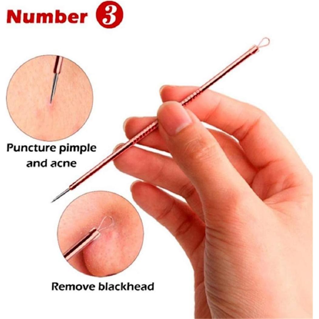 Kit Extractor de Puntos Negros Euxor - 4 Piezas Rosa