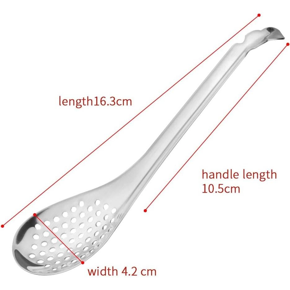 Set de 2 Cucharas de Esferificación Acero Inoxidable KICW0071