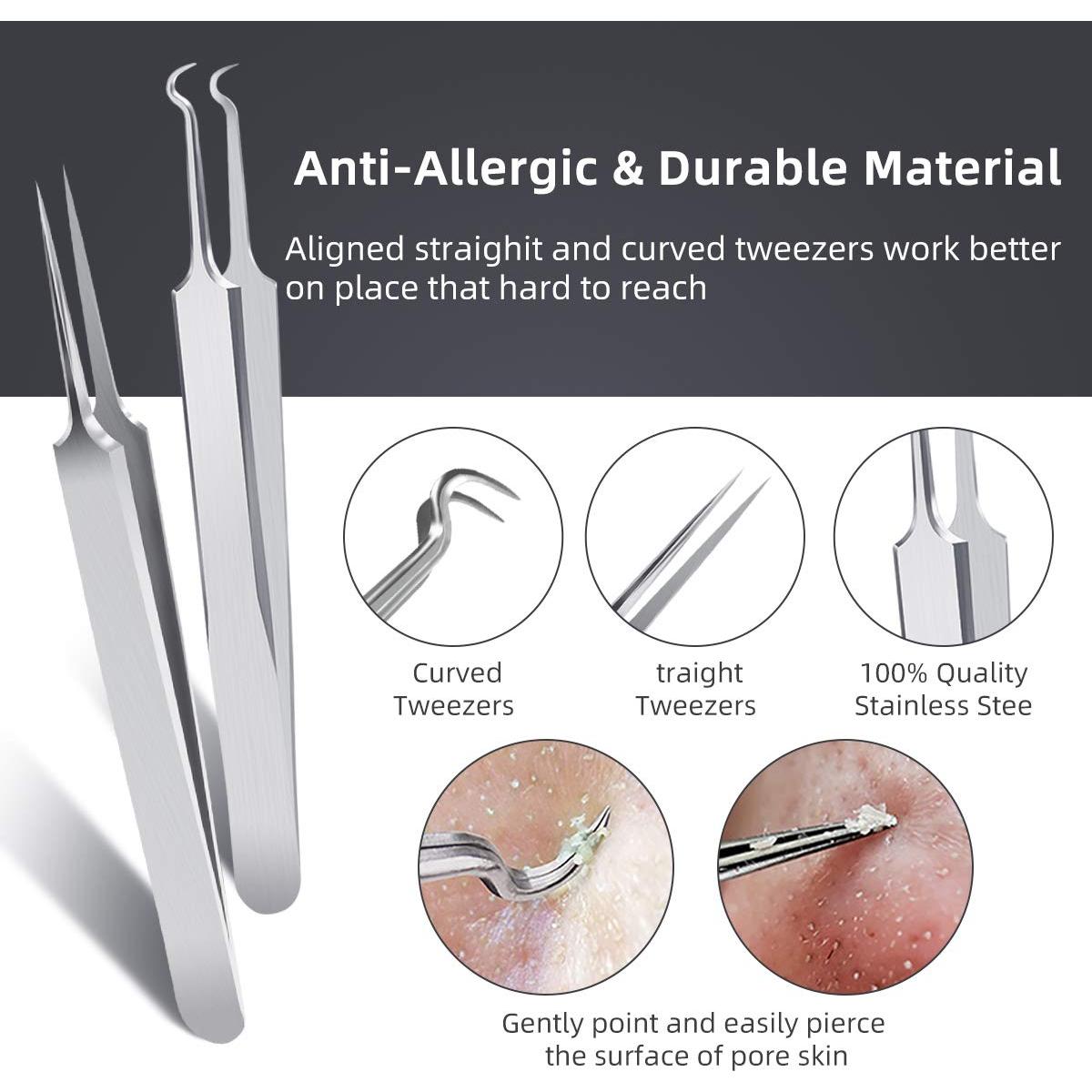 Kit Extractor de Puntos Negros DUcare Acero Inoxidable 10cm