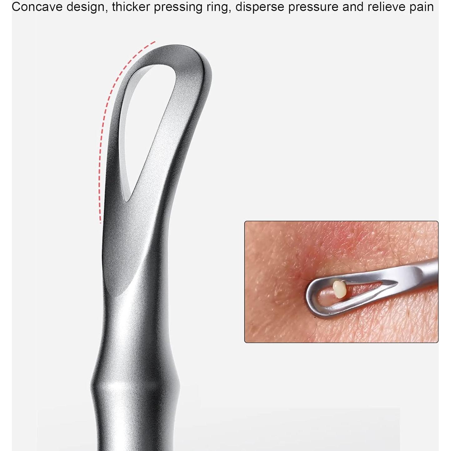 Extractor de Puntos Negros MUZEFAZHAN Acero Inoxidable 2 en 1