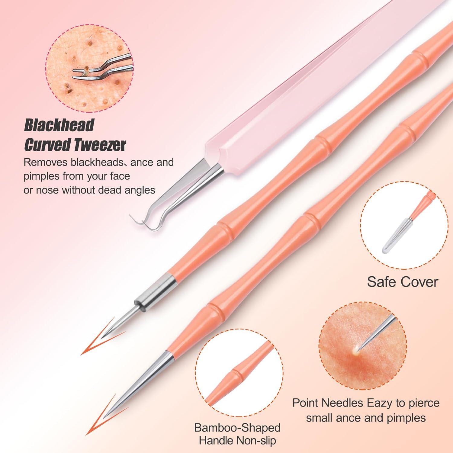 Kit de Extracción de Espinillas MORGLES 14 Piezas Acero Inoxidable