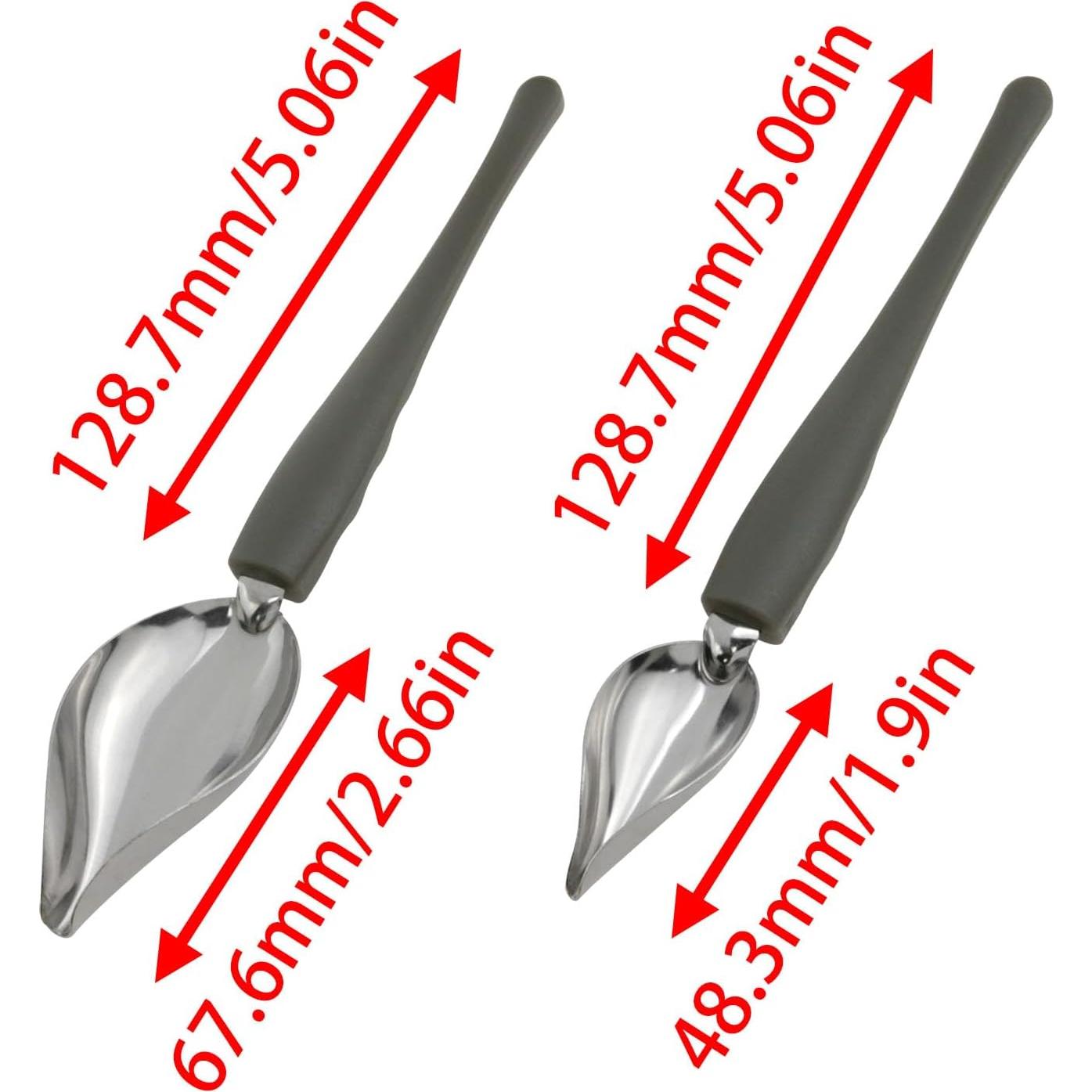 Juego de cucharas decorativas acero inoxidable PIYANYO 2pcs