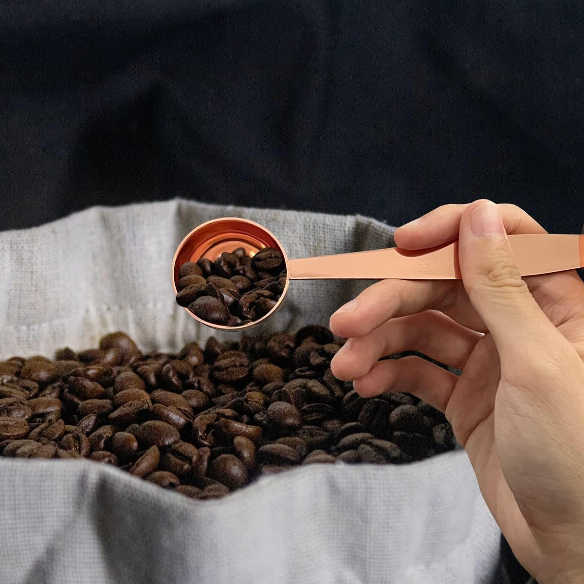 Cuchara Medidora de Café 2 en 1 Acero Inoxidable 15ml