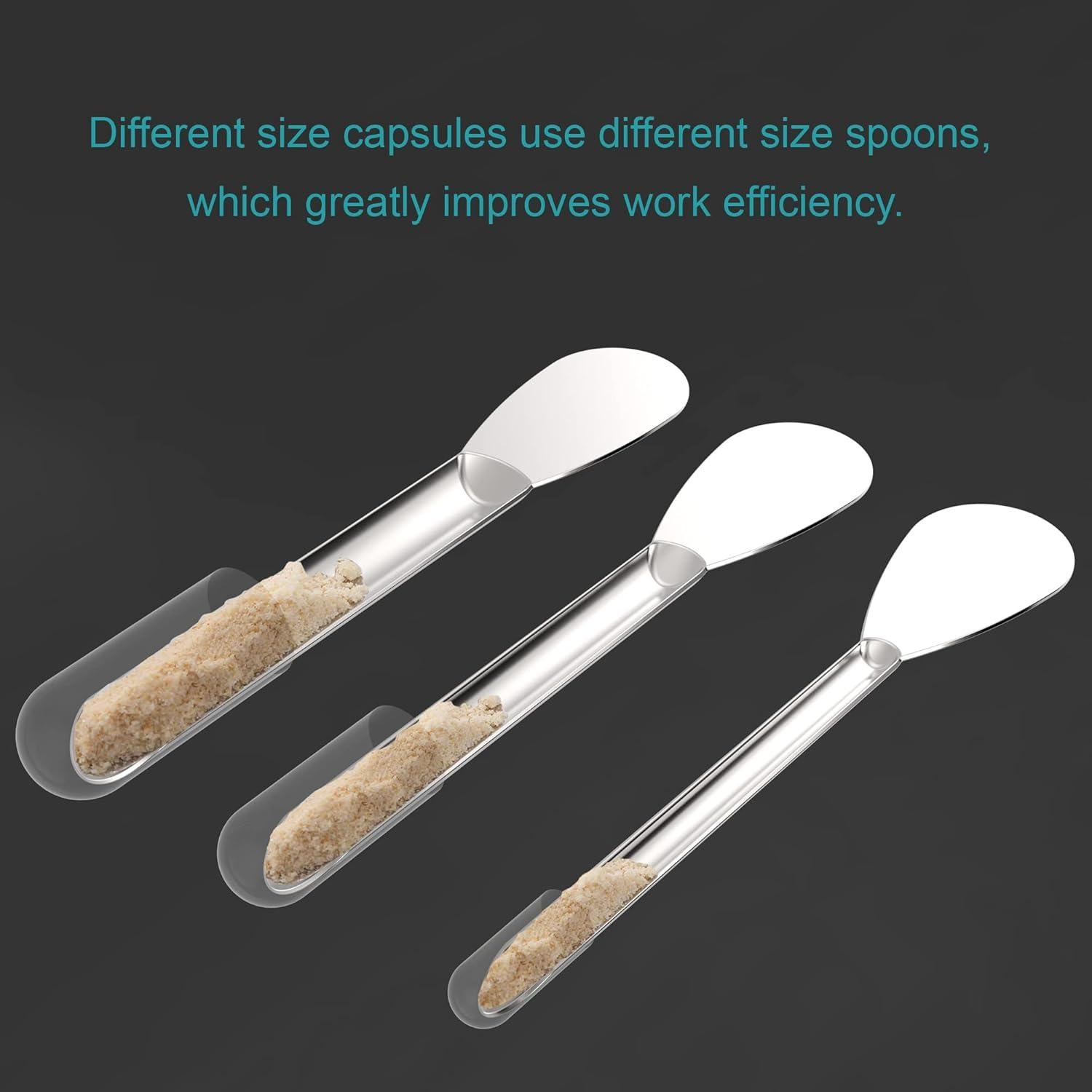 Juego de 25 Piezas Espátula Micro Cuchara Acero Inoxidable