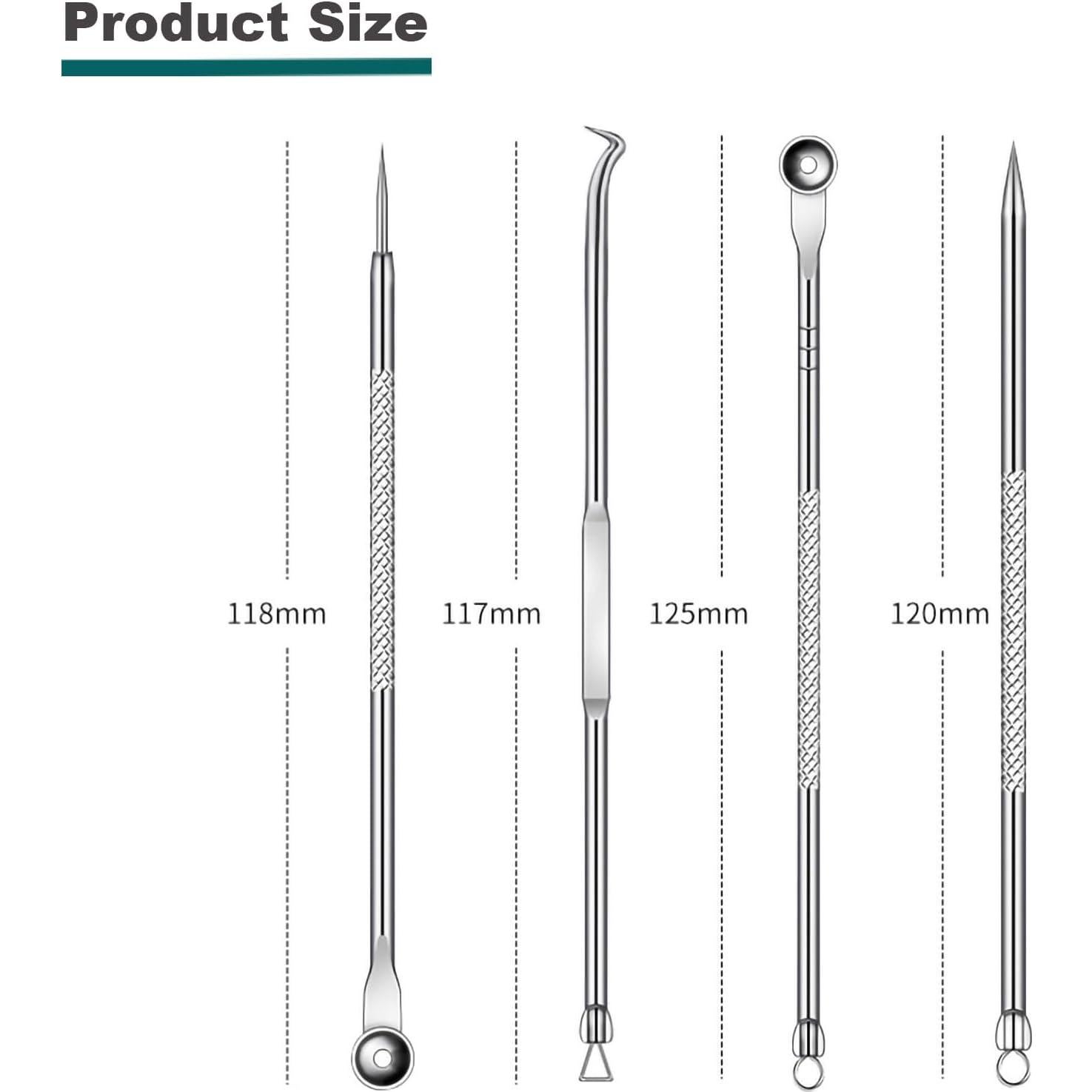 Kit de Herramientas de Extracción de Espinillas HaimiLiya 4 Piezas