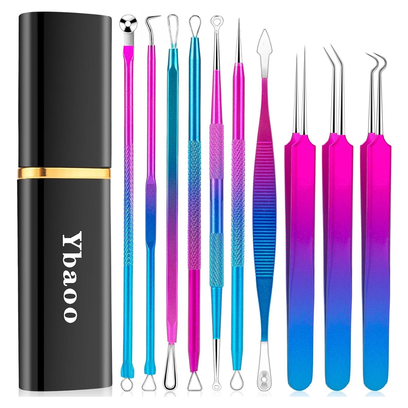 Kit de Herramientas para Espinillas Ybaoo 10 Piezas Acero Inoxidable