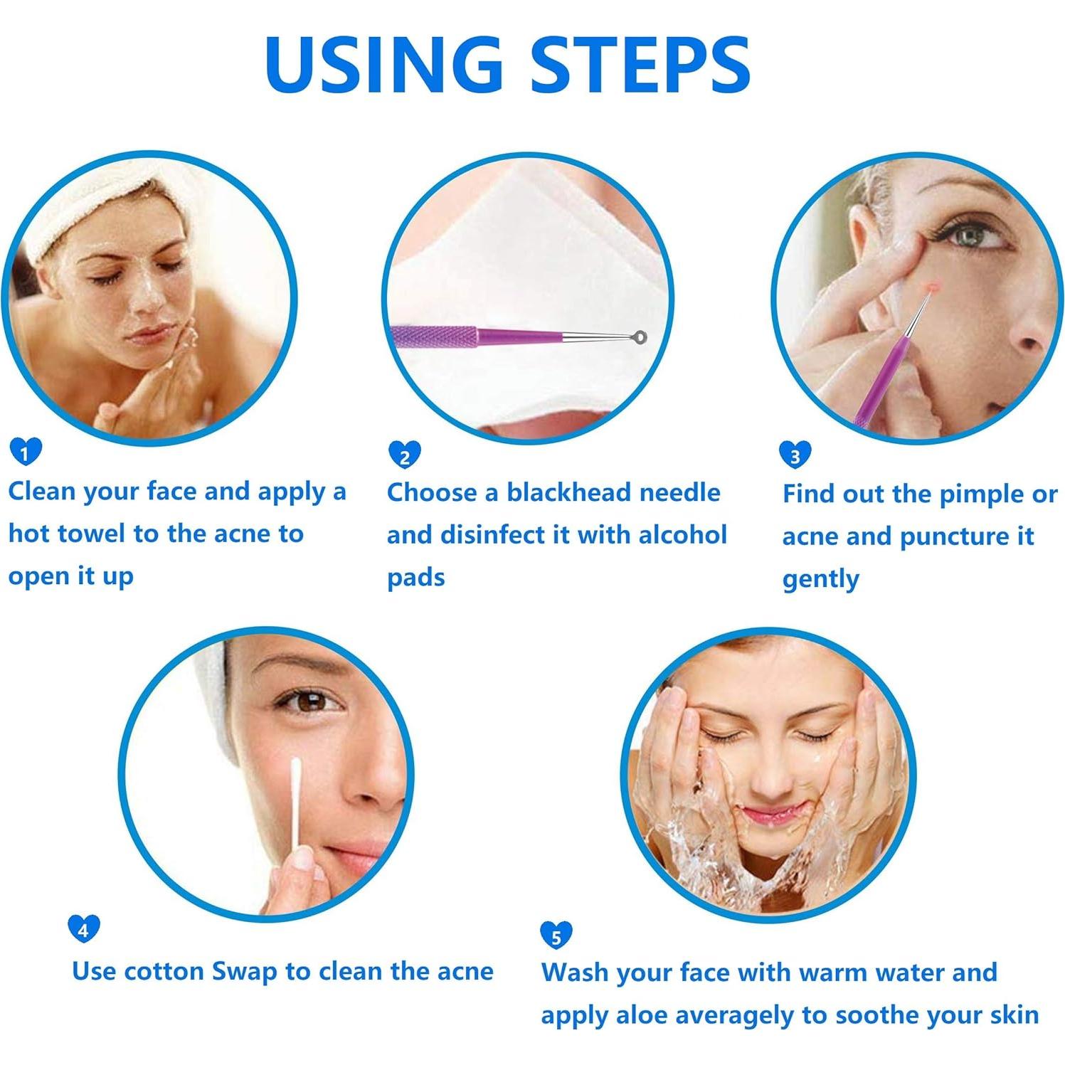 Kit de Herramientas para Espinillas Ybaoo 10 Piezas Acero Inoxidable