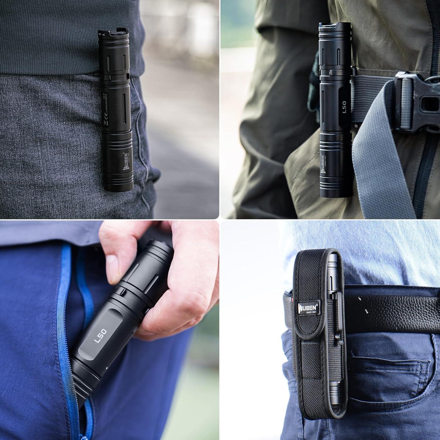 Linterna Recargable WUBEN L50 1200 Lúmenes IP68 EDC