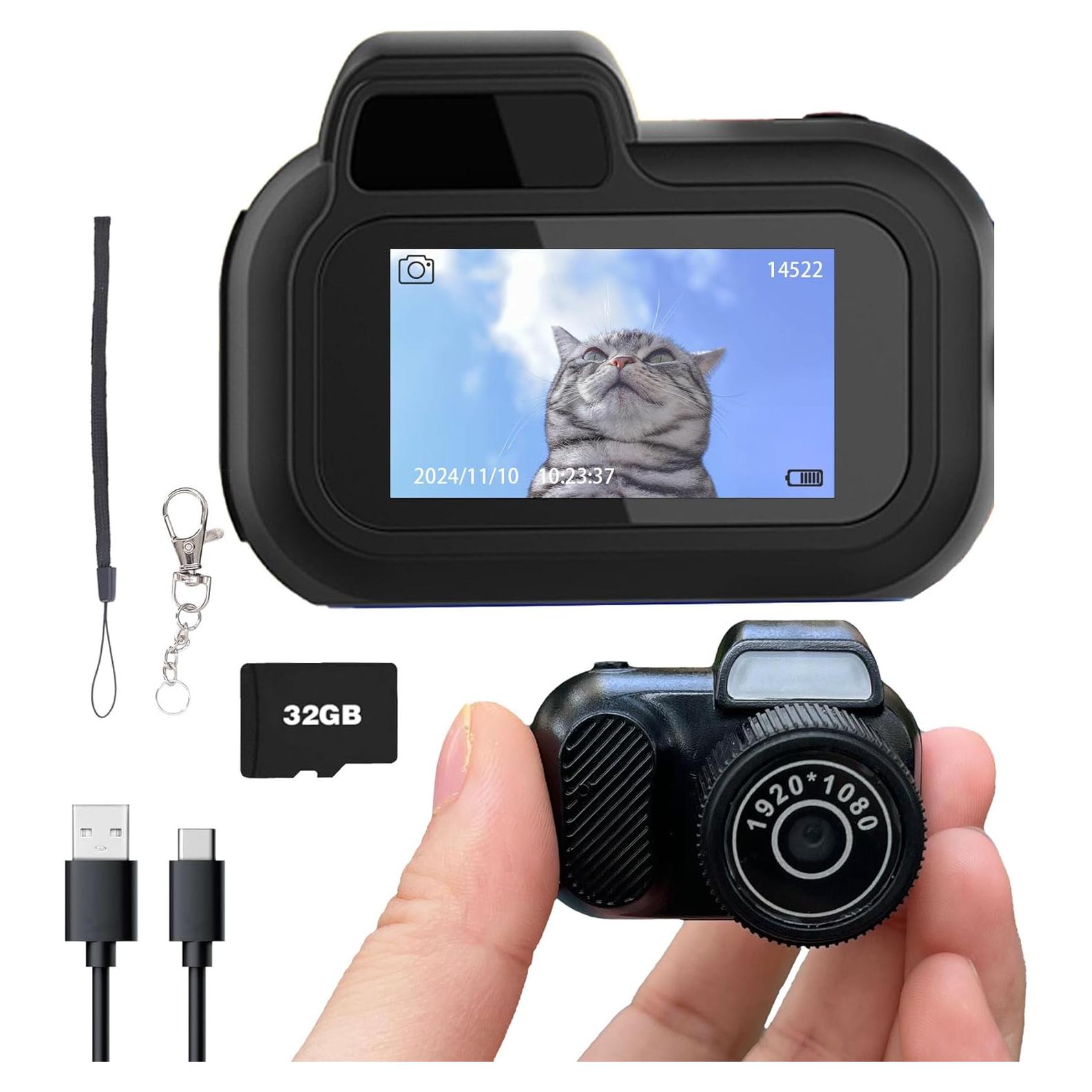 Mini Cámara Digital Llaverito Sniegauu 1080P con 32GB