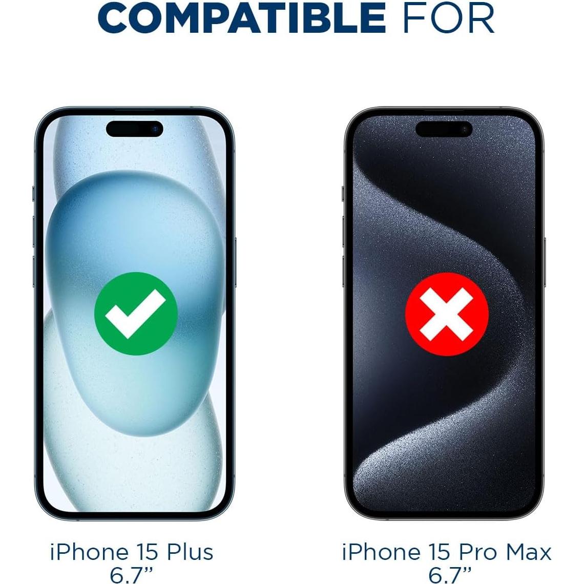 Paquete de 3 Protectores de Pantalla Tech Armor iPhone 15 Plus