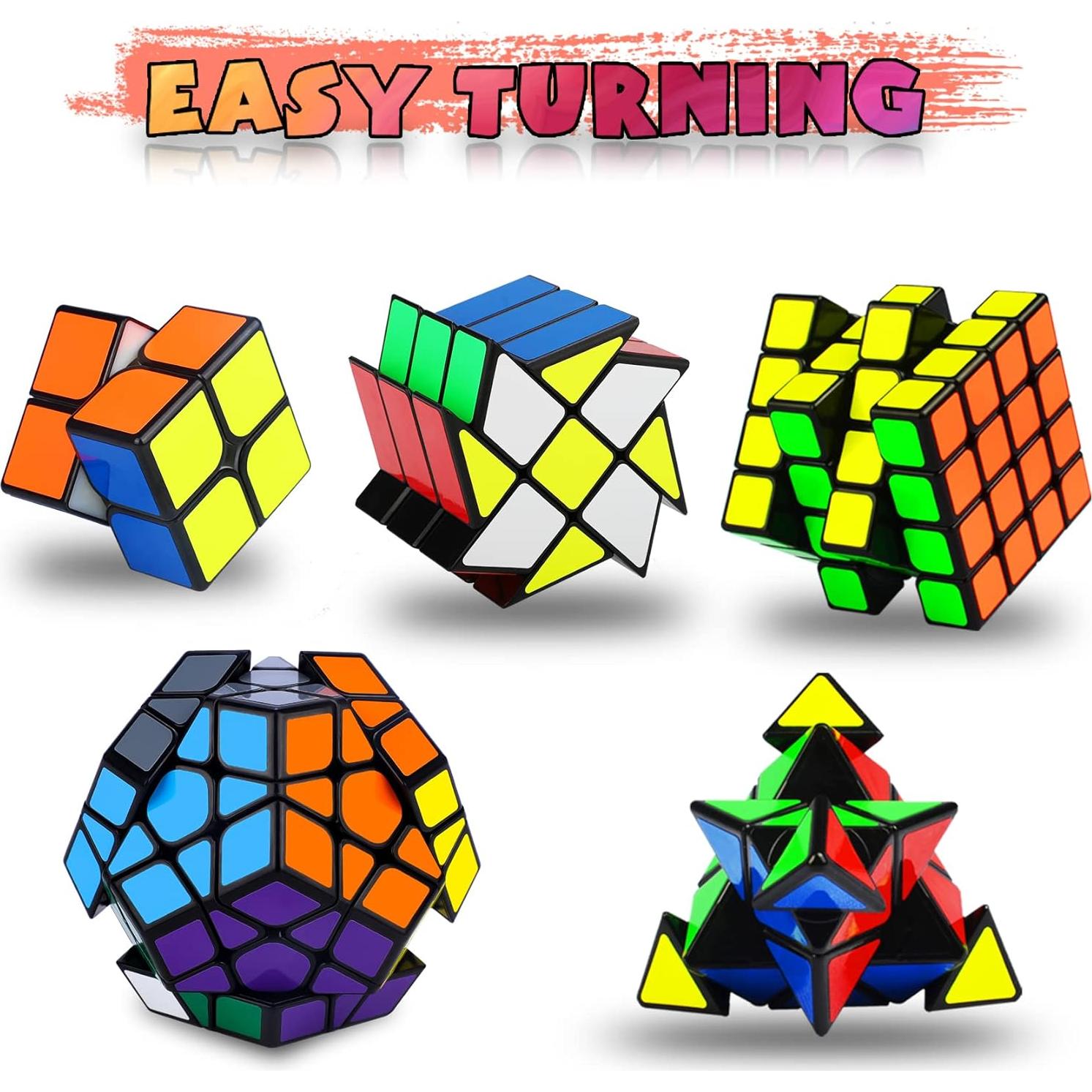 Juego de Cubos Rápidos Coolzon 5 en 1 para Niños y Adultos