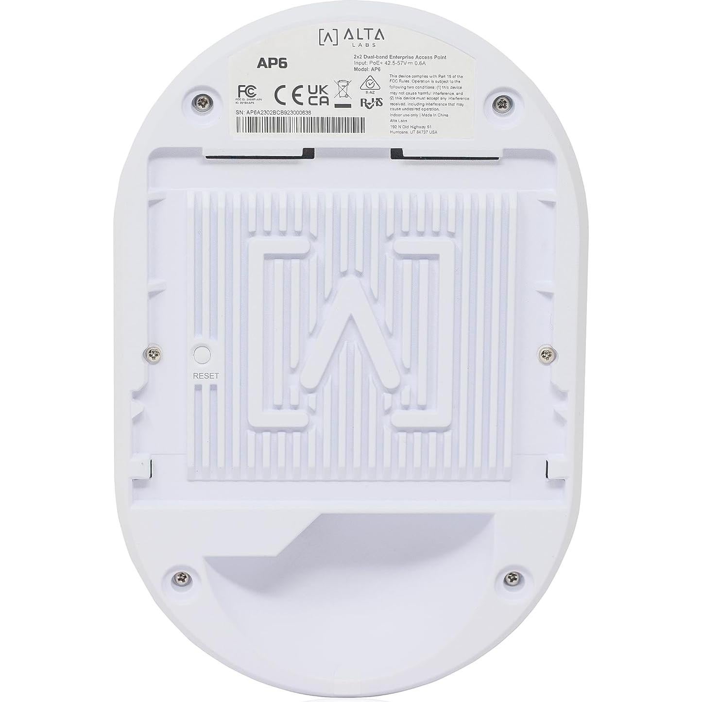 Punto de Acceso WiFi 6 Alta Labs AP6 Doble Banda 3 Gbps