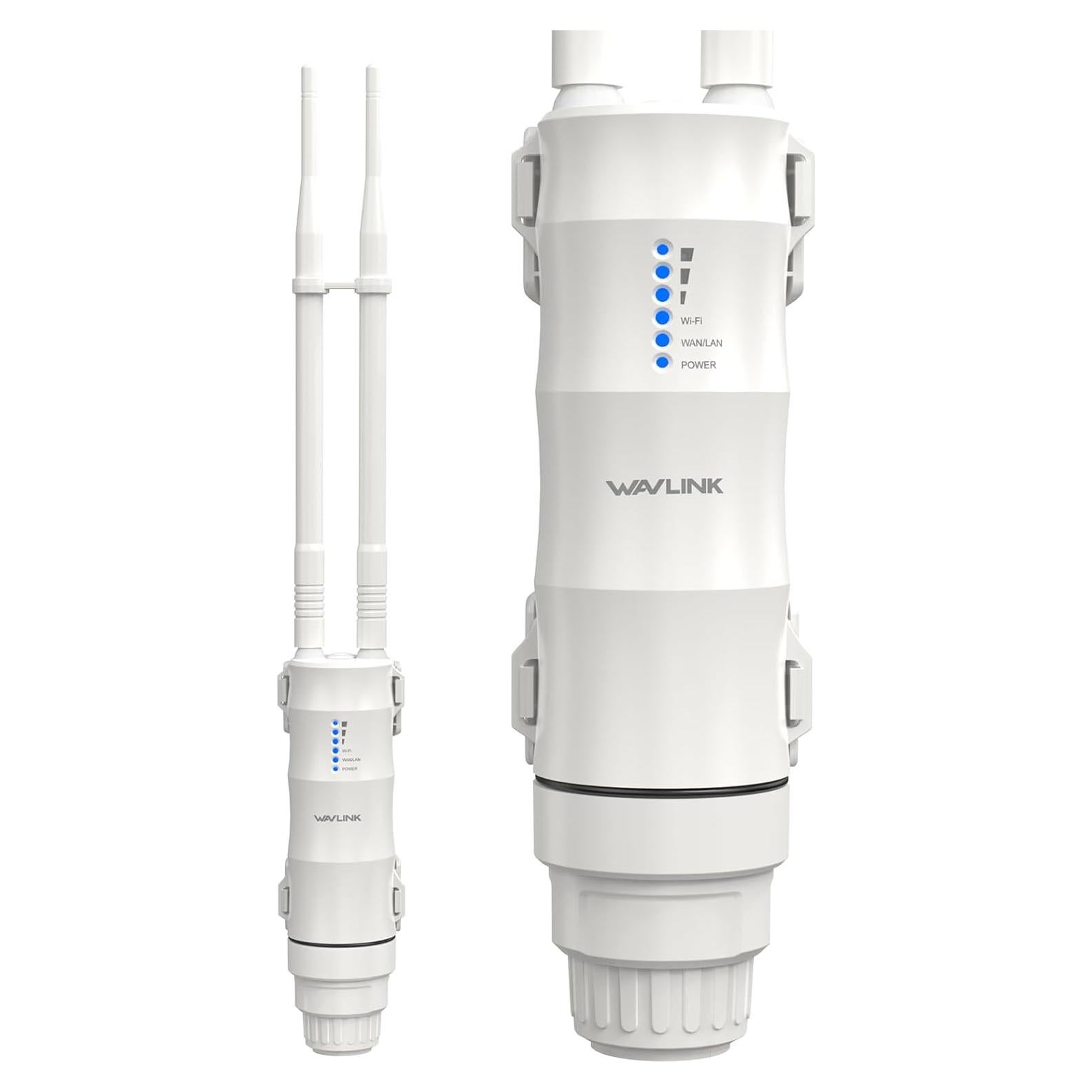 Extensor WiFi Exterior WAVLINK AC600 Doble Banda IP67