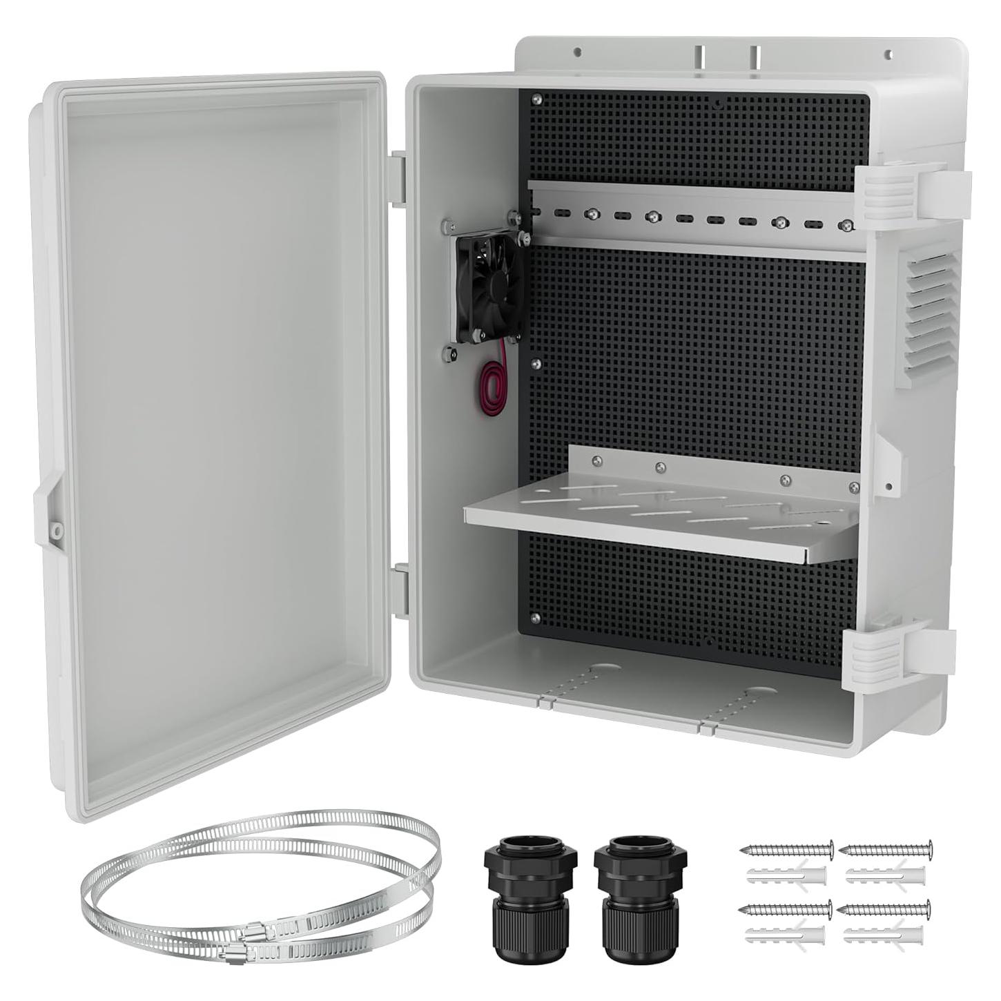 Caja Eléctrica Impermeable Joinfworld 40x28x15cm con Ventilador