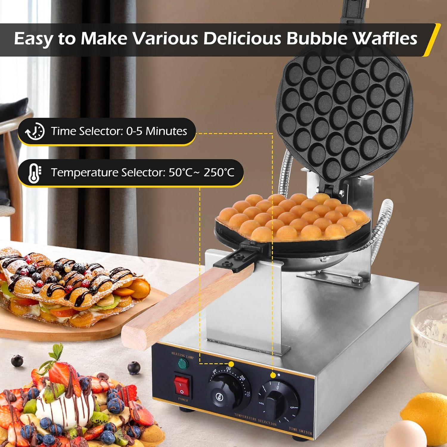 Máquina de Waffles Dyna-Living 1400W Acero Inoxidable