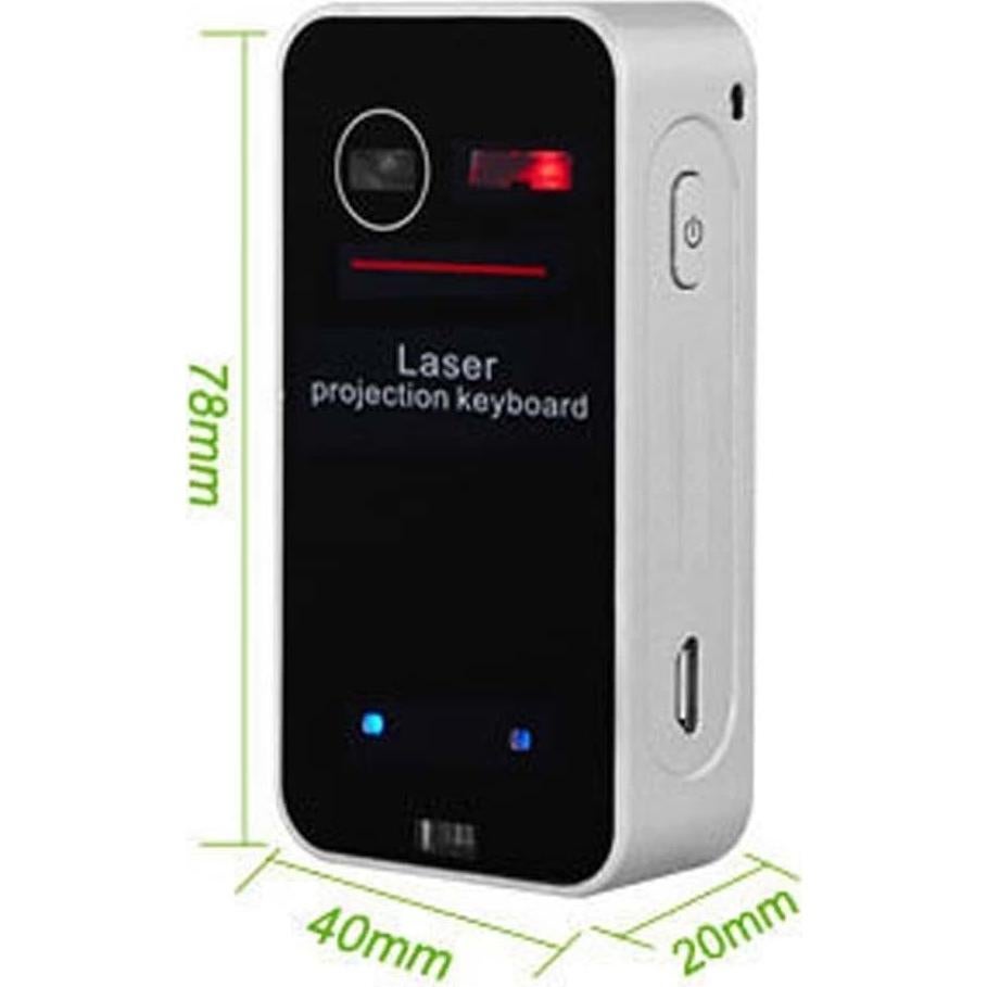 Teclado Virtual Proyectado Inalámbrico AGS Bluetooth QWERTY