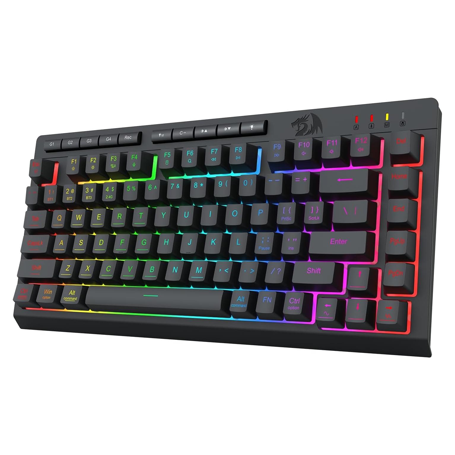 Teclado Gaming Inalámbrico Redragon K524 Pro RGB 75%