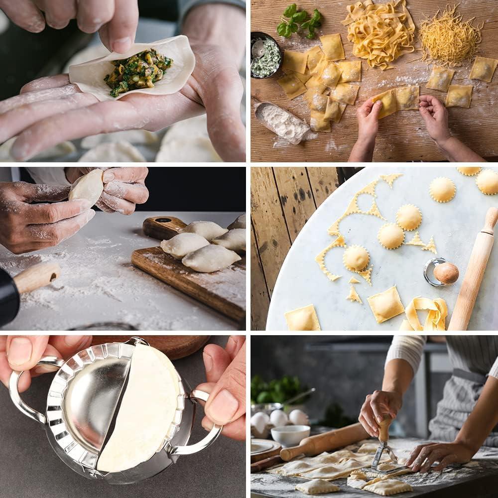 Juego de Cortadores de Ravioli DI QIU REN 5 Discos Plata