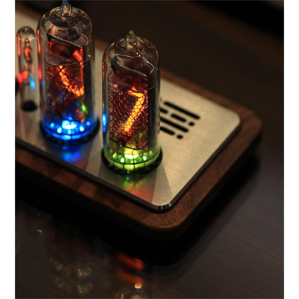 Nixie Clocks,True IN-14 Nixie Tube Clock,Four Language Voice Timing,Multiple Background Light Effects,Web Page Configuration,Remote Control,Professional Safety Packaging