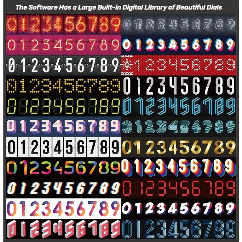 Reloj despertador digital Itigoitie IPS Retro RGB 20.4x7 cm